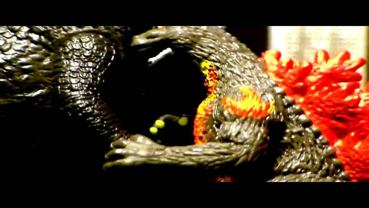 Burning Godzilla vs Godzilla (2014) - Toy Battle