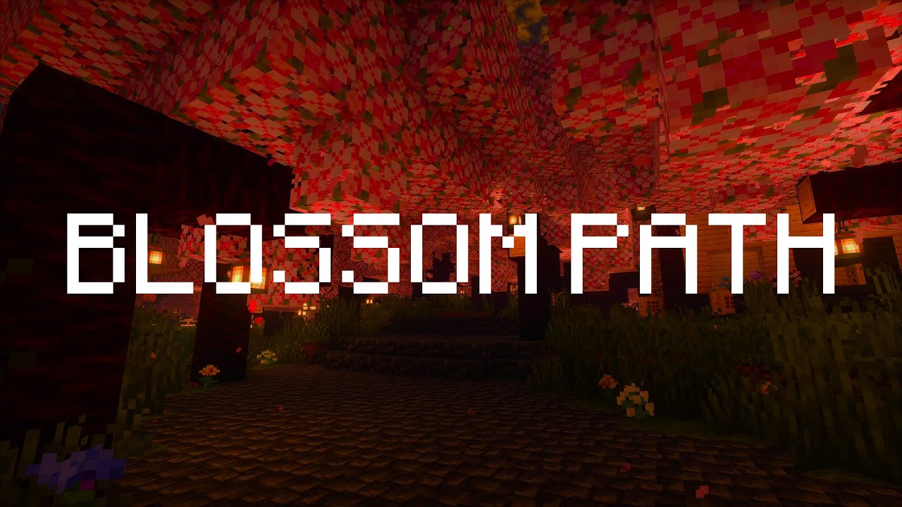 the path of glowing cherry blossoms... (minecraft music & ambient sounds)