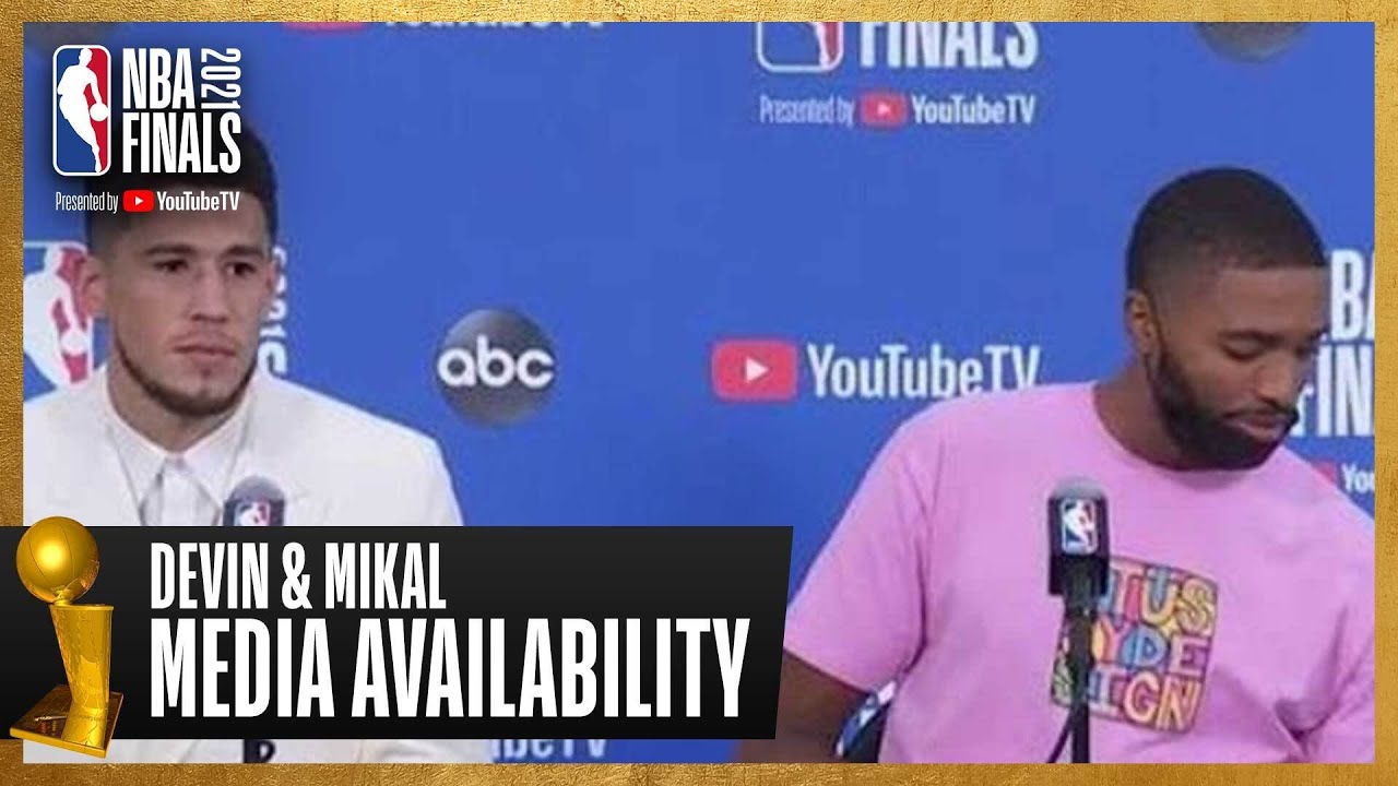 Devin Booker & Mikal Bridges Game 2 Postgame Press Conference | #NBAFinals