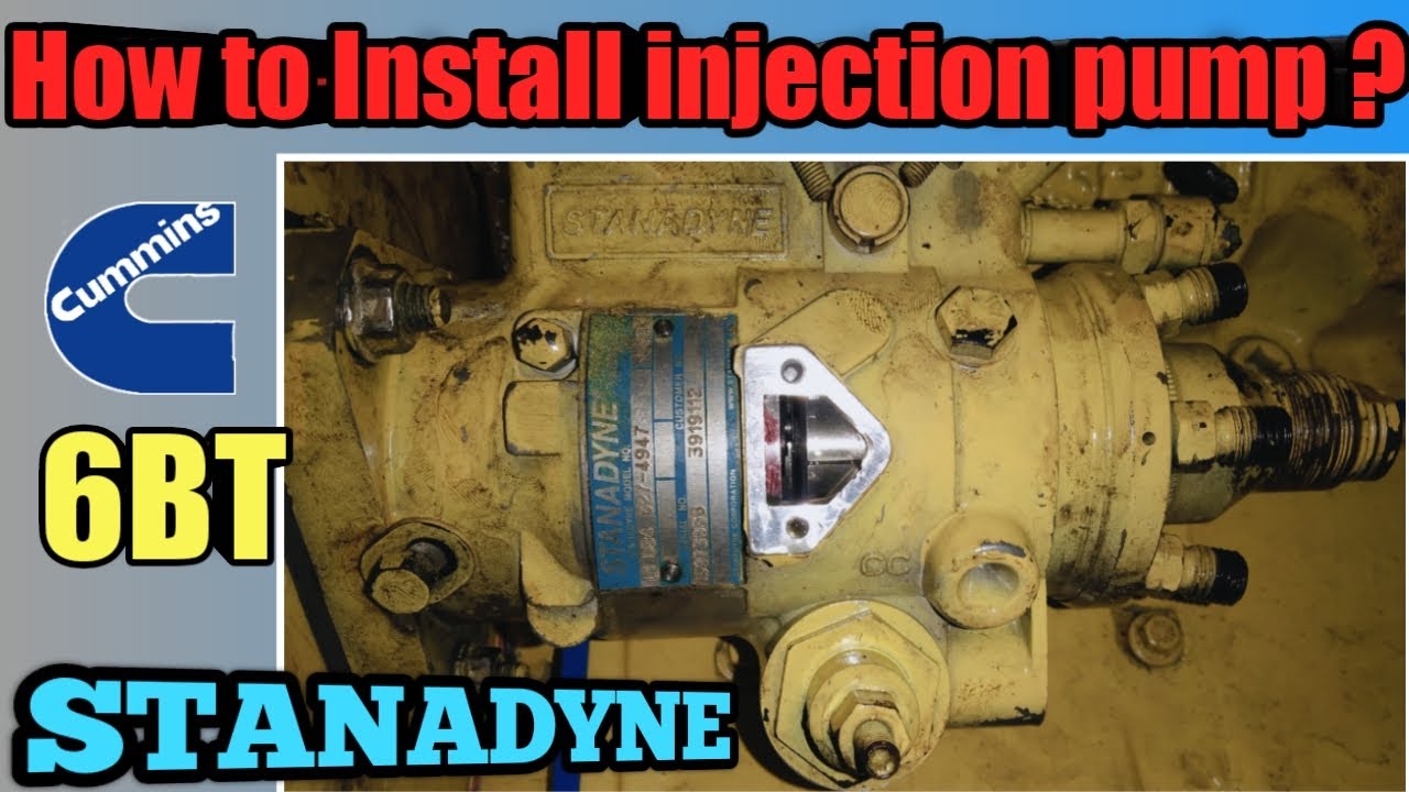 How to install injection pump STANADYNE || cara memasang injection pump merk STANADYNE