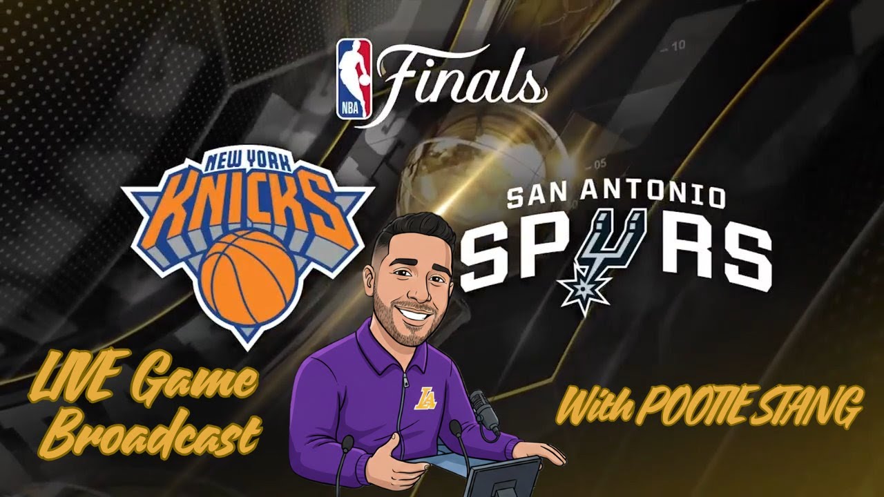 Spurs VS Knicks Live Finals Game 5 Broadcast (Portrait)