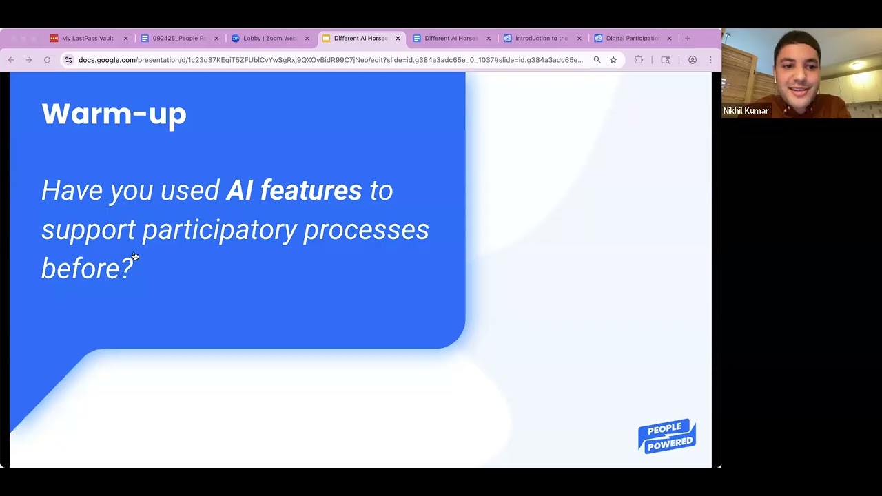 Different AI Horses for Different Courses: Matching Tools to Purpose
