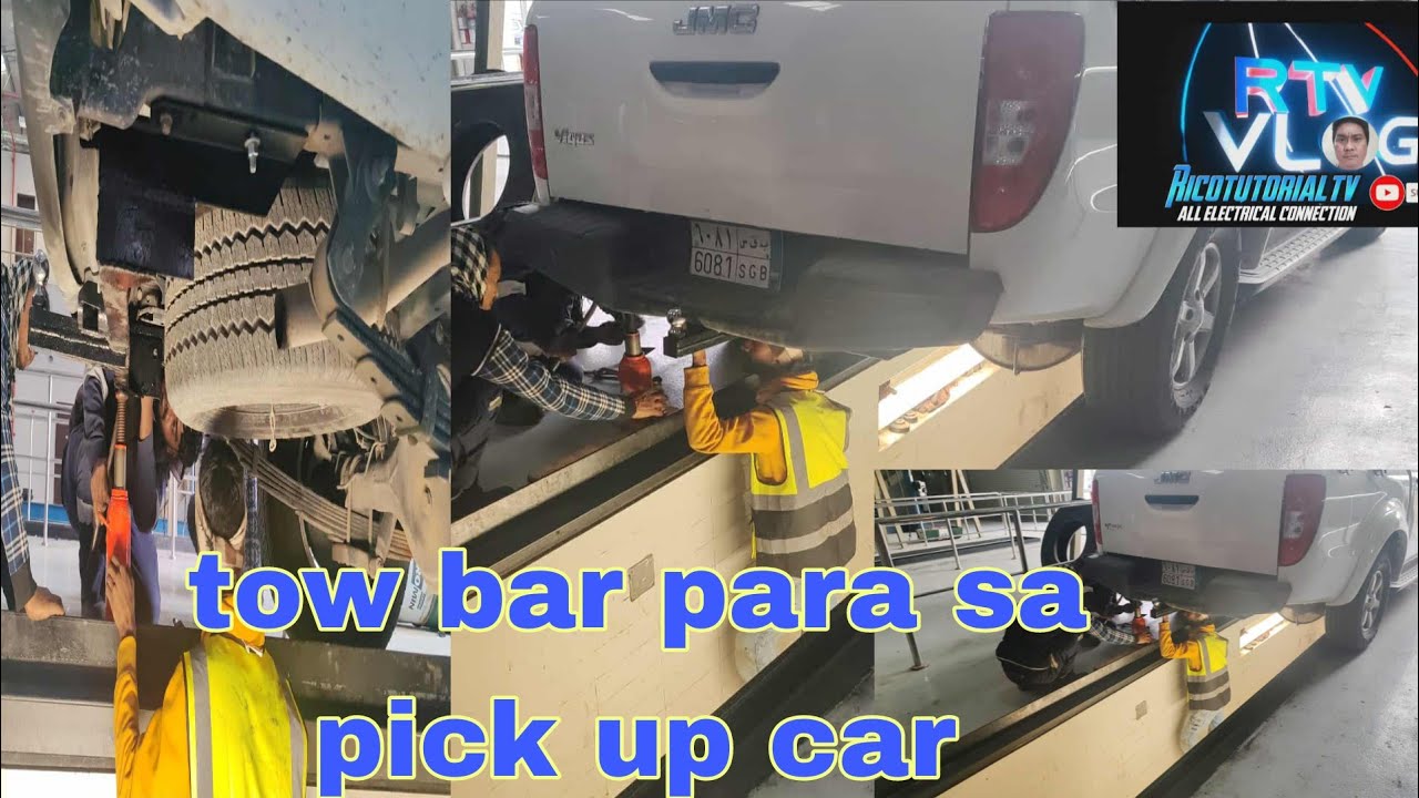 Tow bar para sa pick up car @RicotutorialVlog