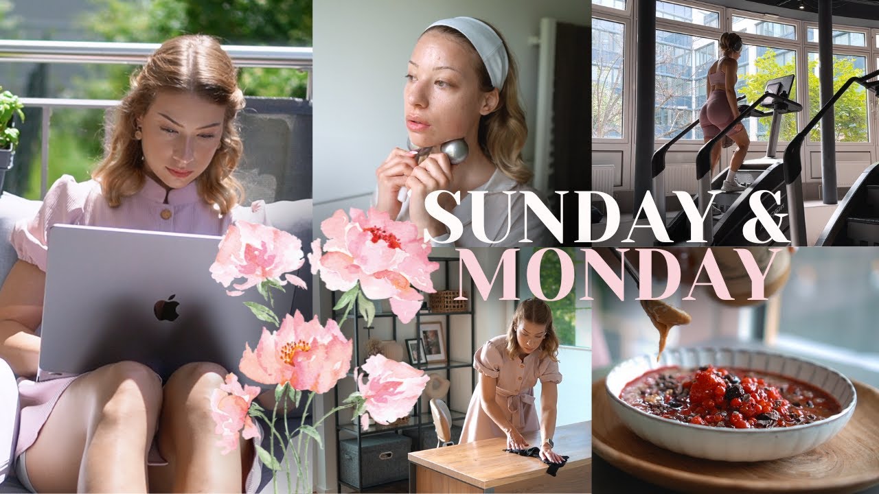 Sunday & Monday Vlog - Leben romantisieren & dabei produktiv sein 🧚🏻🌸✨