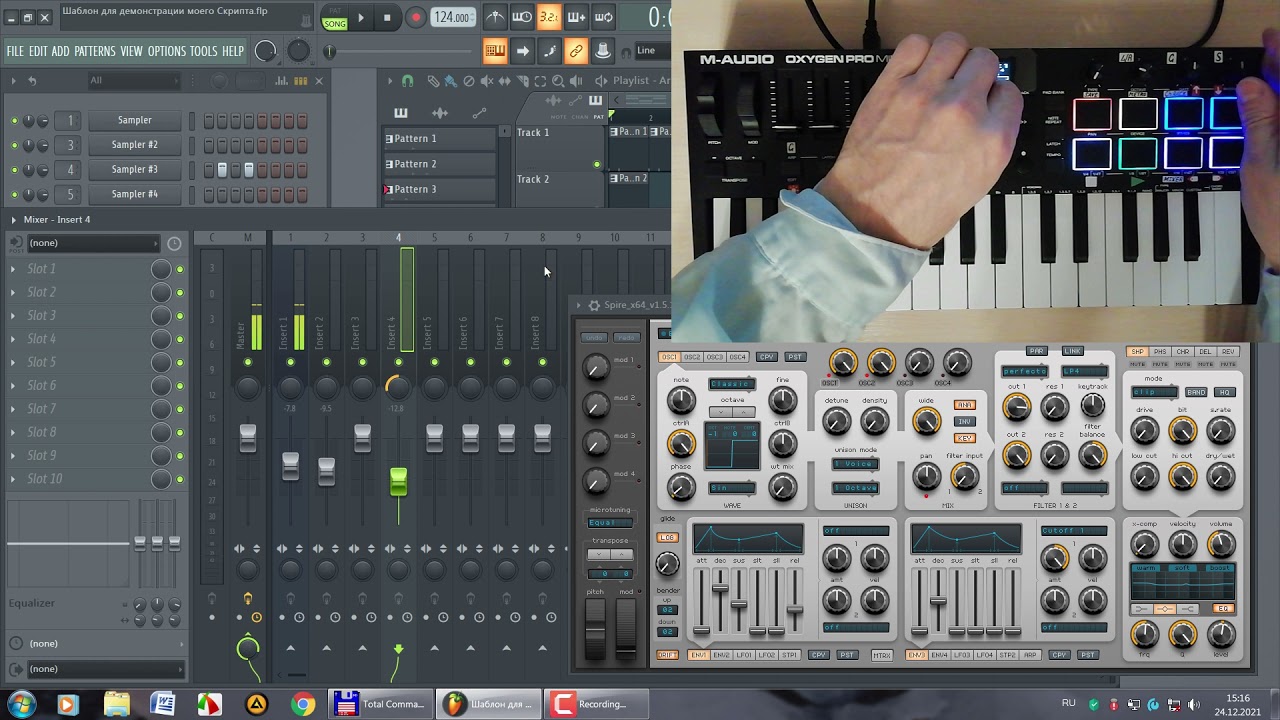 Скрипт M Audio Oxygen pro mini Script FL Studio
