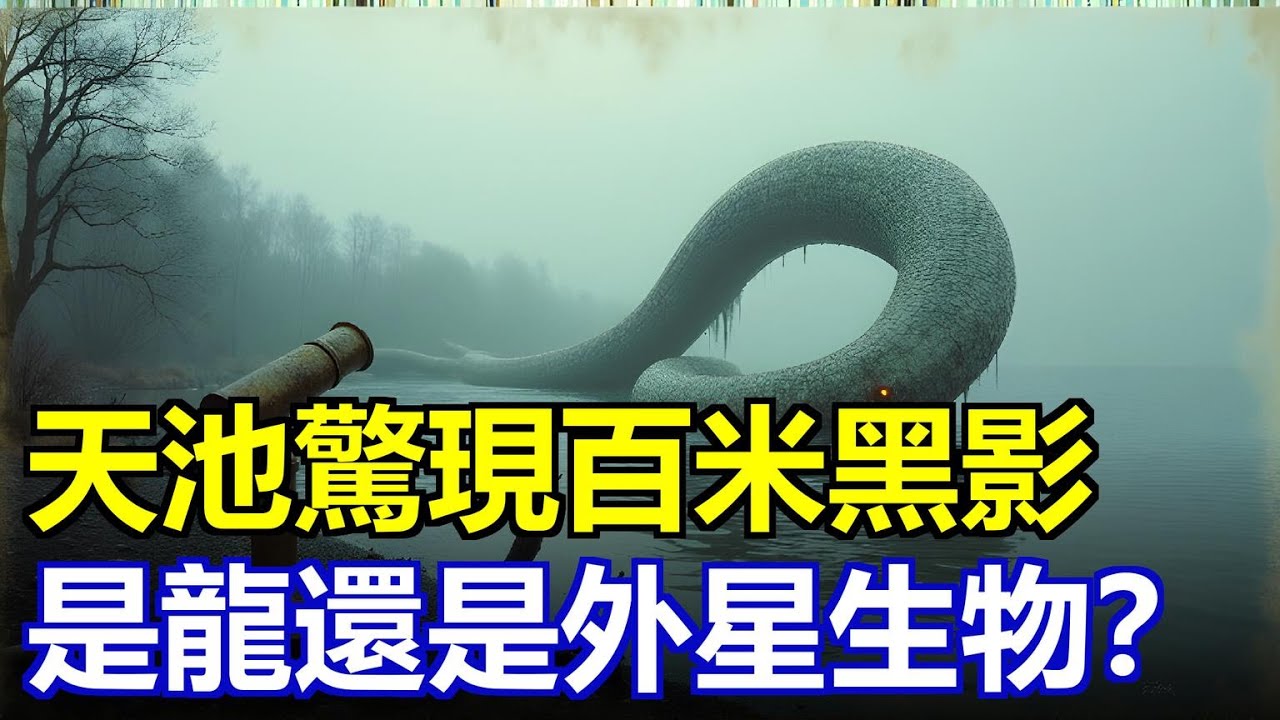 百米黑影驚現天池冰湖！零下20度遊動的遠古巨獸，是龍？是外星生物？還是人類從未見過的生命形態？紅外影像曝光瞬間轟動全球，科學家集體沉默……今天全揭秘！#天池水怪 #長白山龍脈 #未解之謎 #地外生命