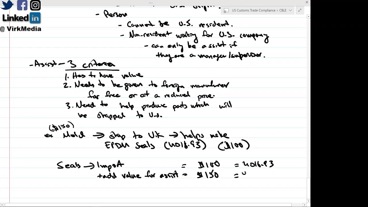 CBLE Course -6- Valuation and Assists