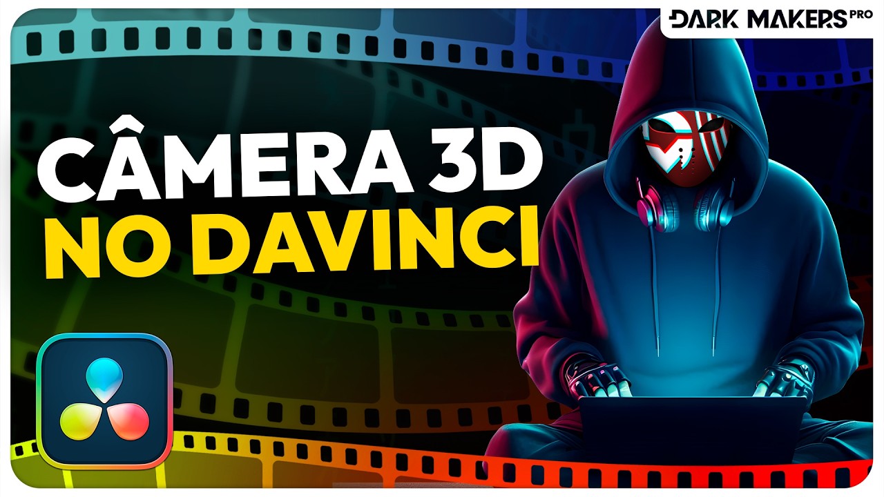 Efeito Parallax com a Câmera no DaVinci Resolve Gratuito - Como usar PSD no Fusion com Nodes