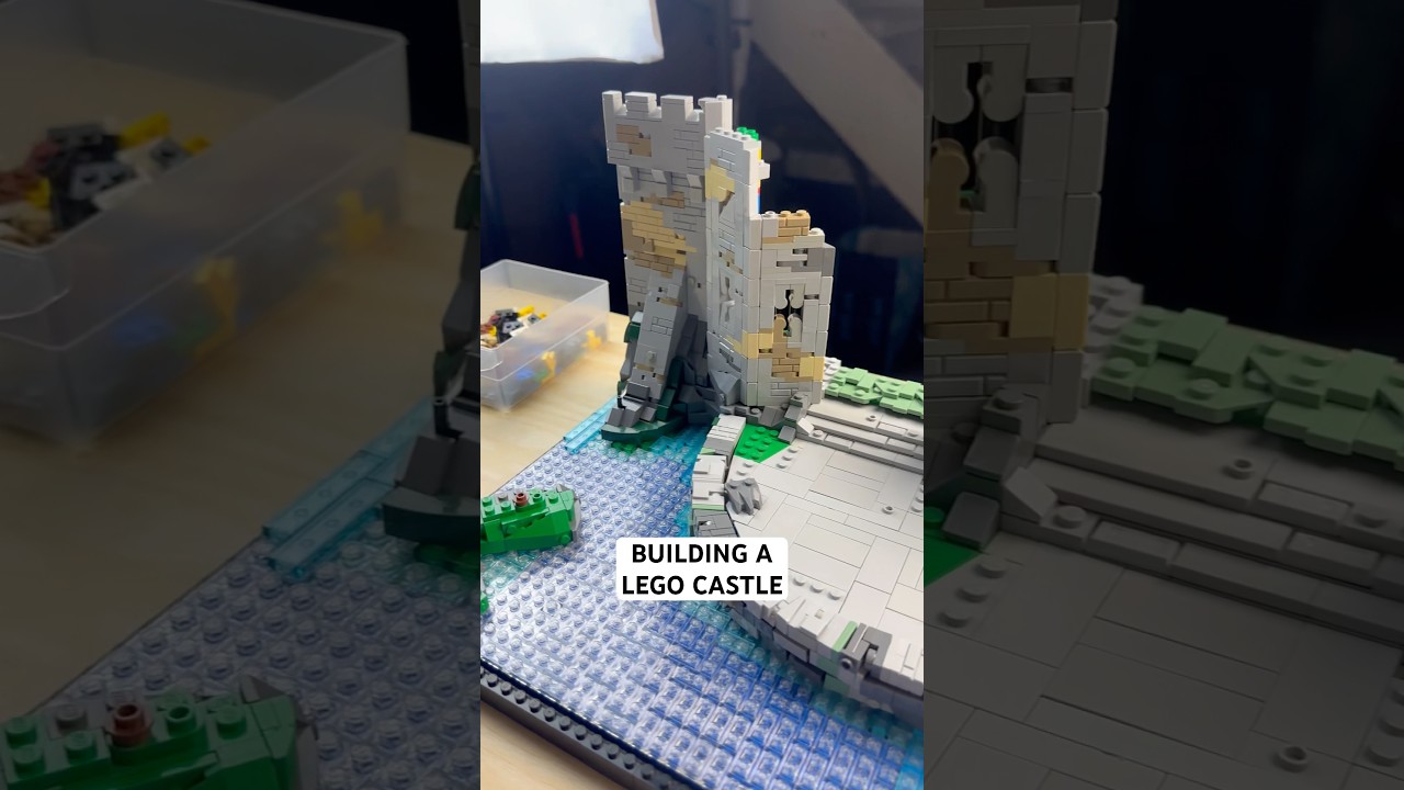 Building a LEGO Castle MOC #lego #legomoc #afol #legocastle #legolotr