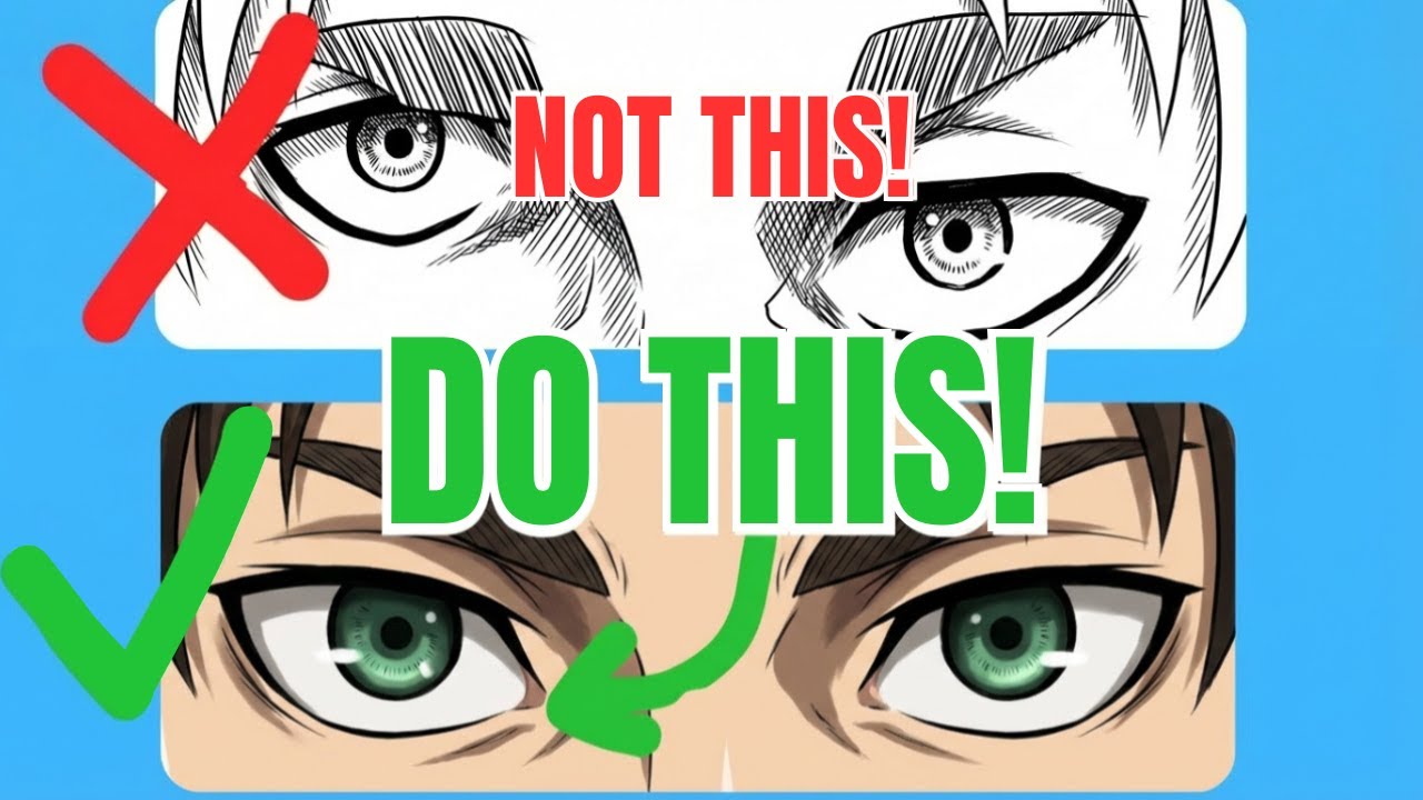 Stop Drawing Eyes Like This (Simple Hack for Perfect Eyes)