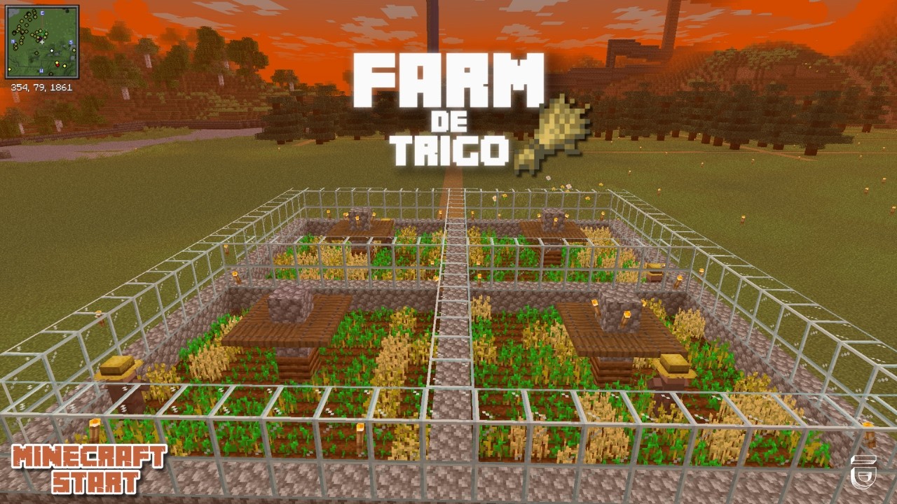 🤔 COMO TER TRIGO INFINITO! Fiz uma Mega Farm 100% AUTOM&Aacute;TICA!!🌾- Ep 31. - Minecraft Start