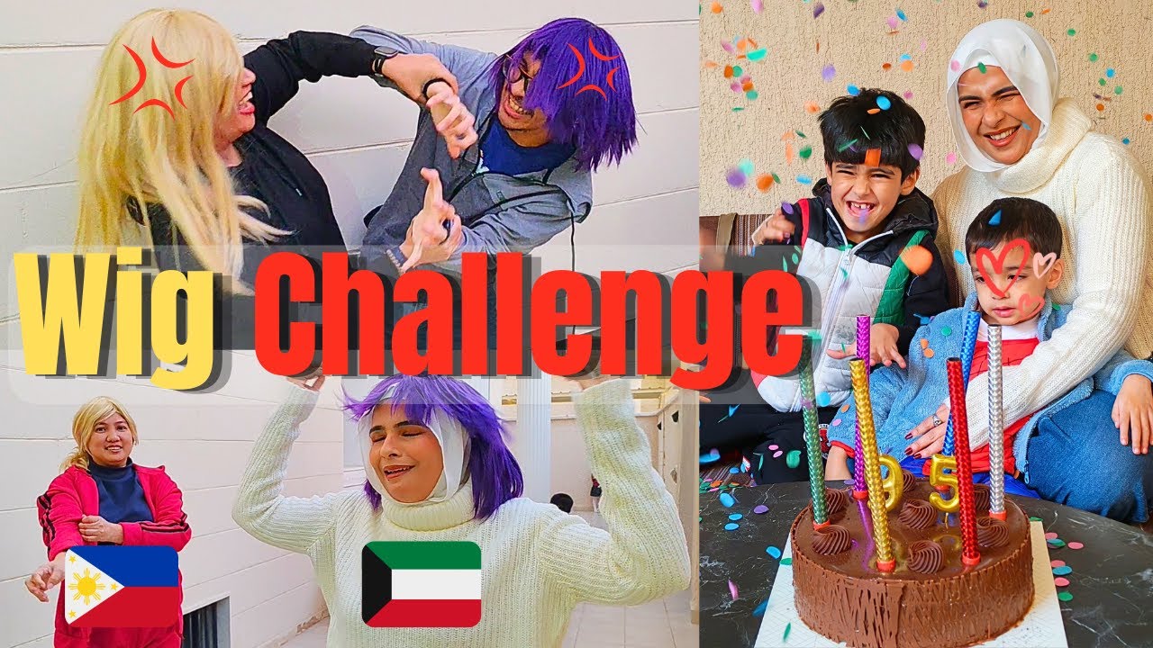 CRAZY AND FUNNY FILIPINO KUWAITI WIG CHALLENGE