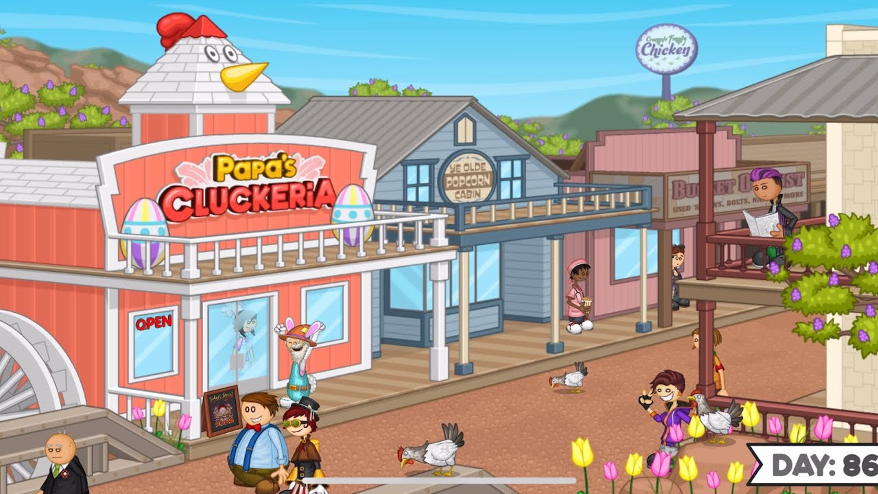 Papa's Cluckeria To Go! - Easter! (Unlocked All Breading & Batters!)