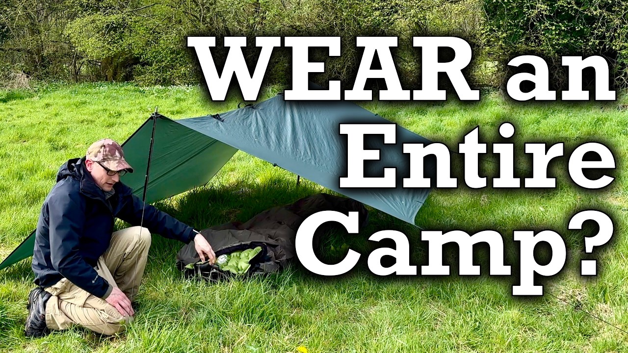 Can you WEAR an entire campsite? (Minimalist Camping Experiment)