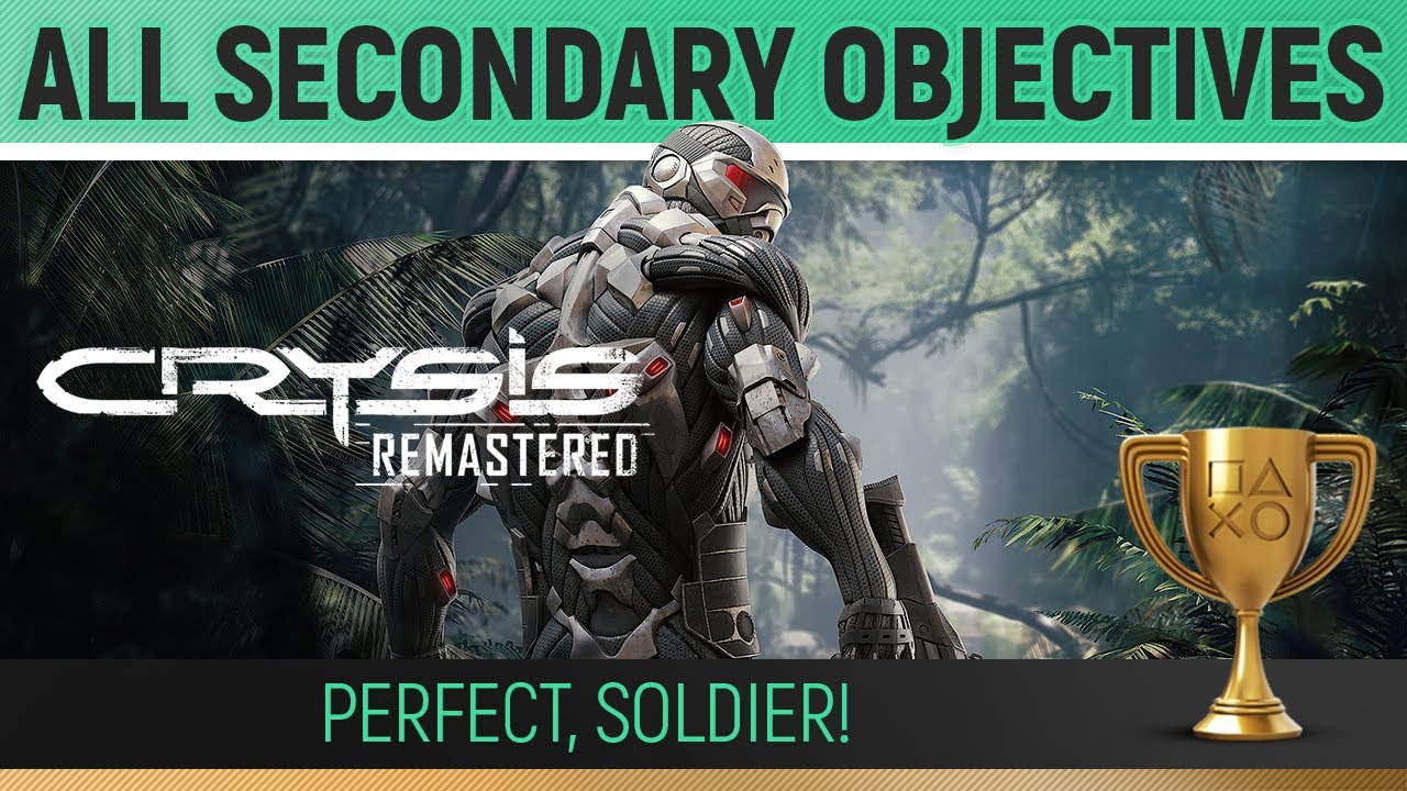 Crysis Remastered - All 10 Secondary Objectives 🏆 Perfect, Soldier! Walkthrough Guide