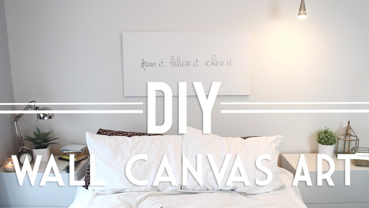 DIY | Wall Canvas Art (Quote & Abstract)