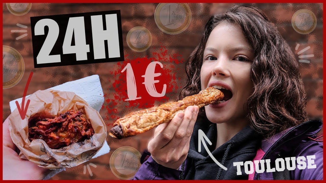 JE MANGE QUE DES TRUCS À 1€ À TOULOUSE PENDANT 24H !! - Claire