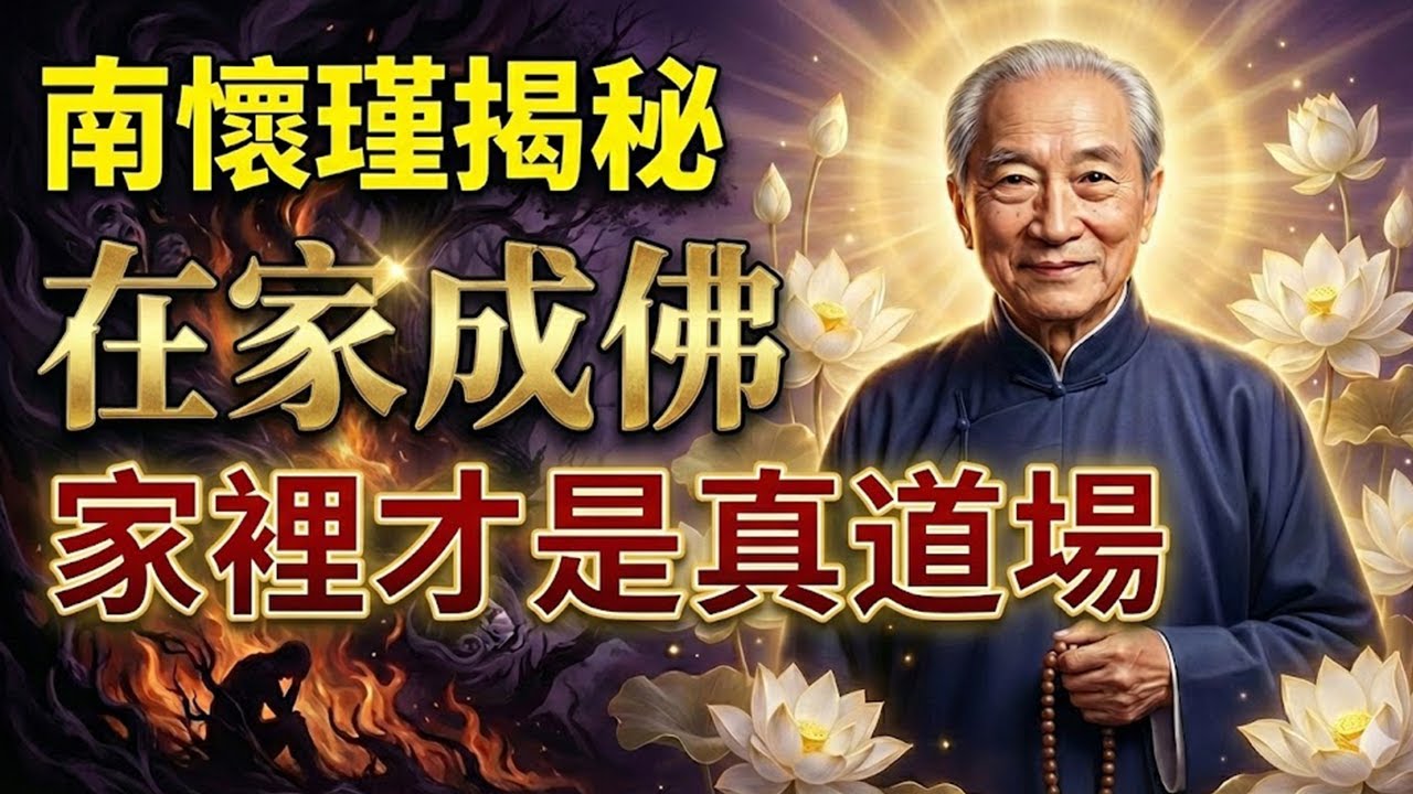 南懷瑾：在家成佛！你家就是「道場」，生活就是「修行」！#佛教 #佛教故事 #佛法智慧 #修行 #佛學智慧 #在家修行 #無念 #無住 #南懷瑾 #修行 #六祖壇經 #蘇東坡 #佛法在世間