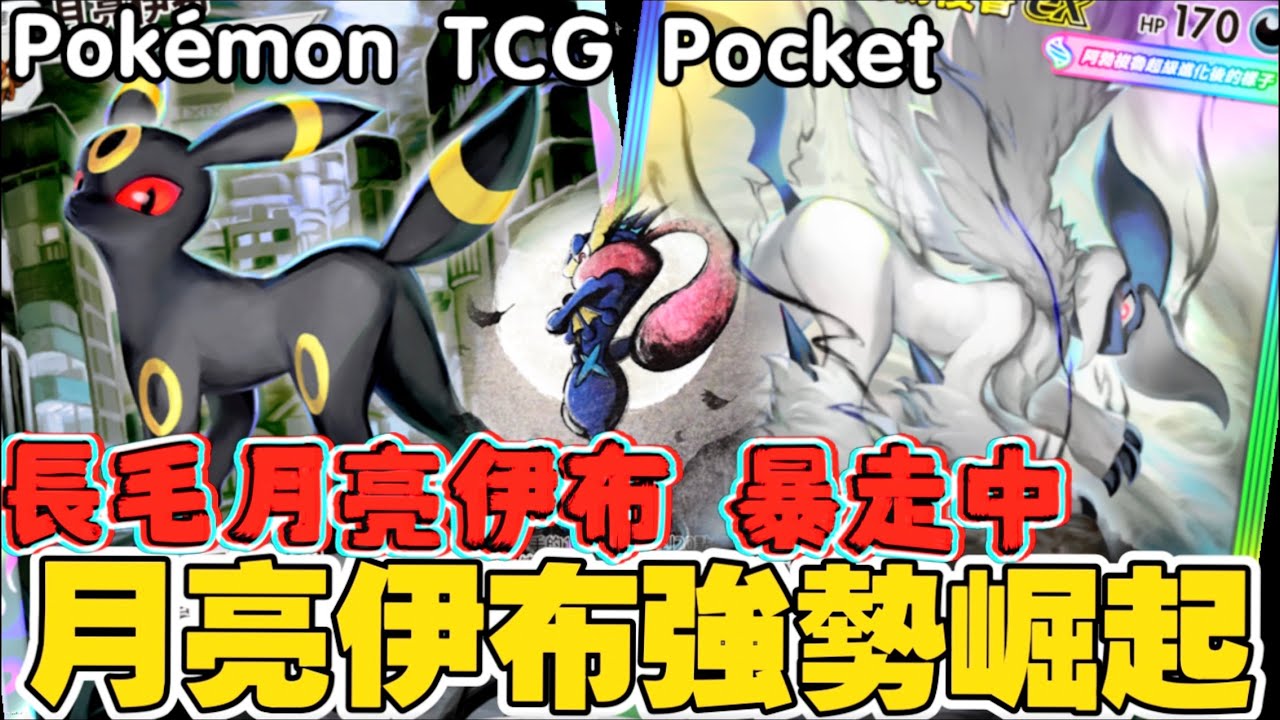 Pokémon TCG Pocket ｜被遺忘的王者月亮伊布：我要代替月亮來懲罰你忘れられた王者・ブラッキー「月に代わって、お仕置きだ」