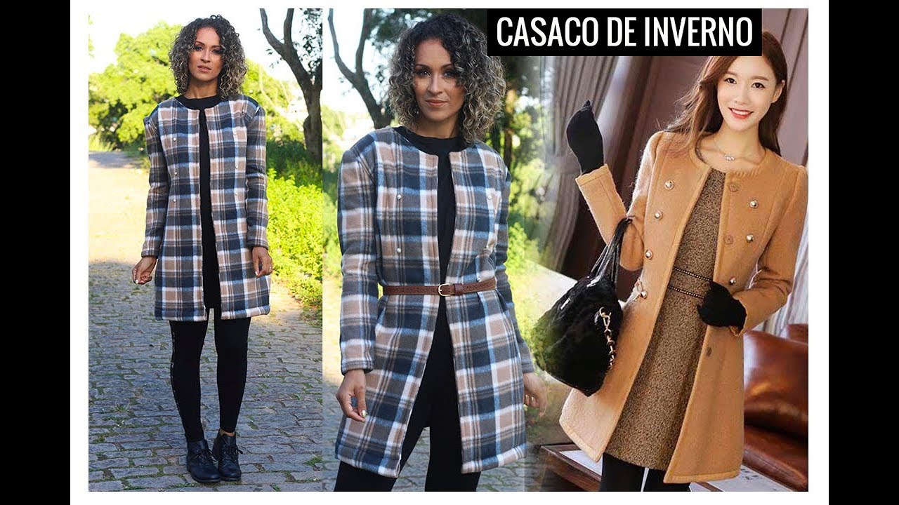 COSTURA DE CASACO ESTILO SOBRETUDO | SEM MOLDE FÁCIL | Dayse Costa