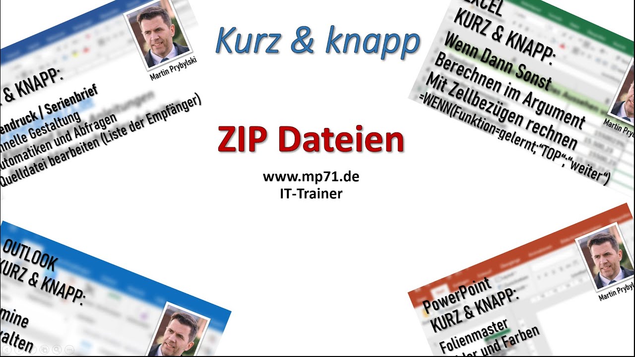 ZIP Dateien packen und entpacken Windows