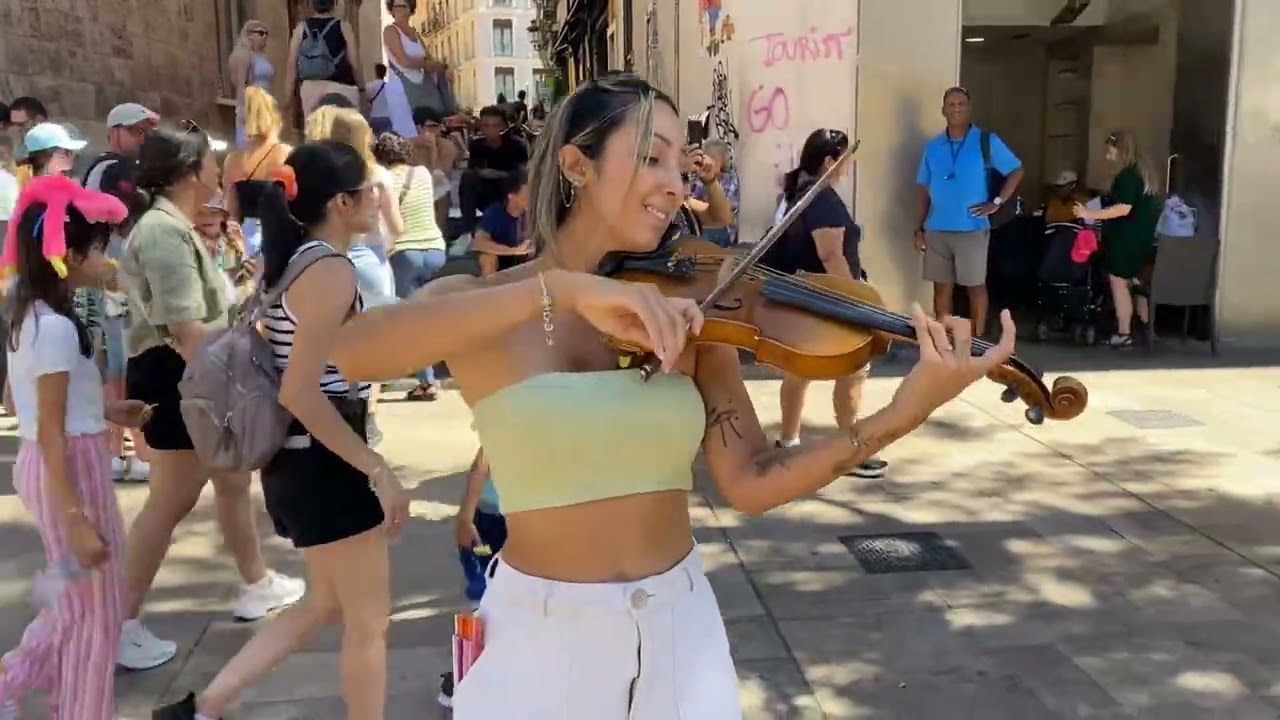Now we are free - from Gladiador | Violin cover by Renata Garro | Street Artist