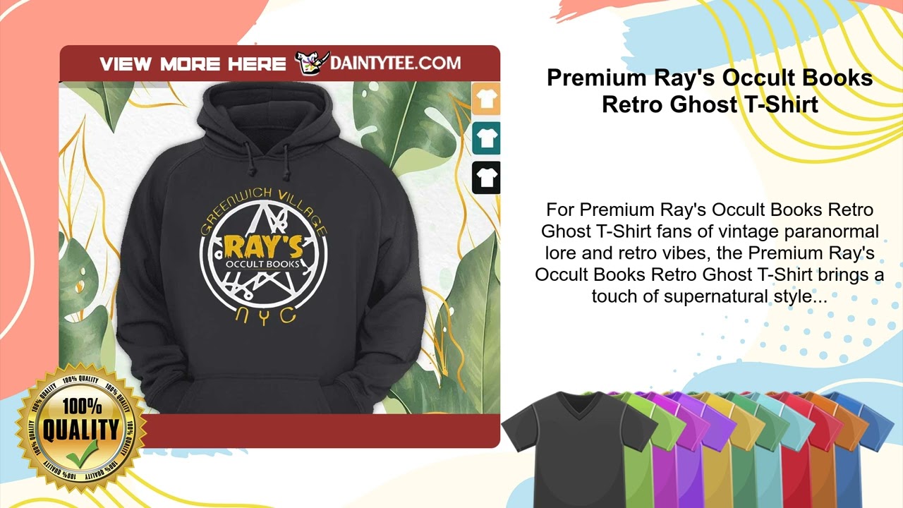 Premium Ray's Occult Books Retro Ghost T-Shirt