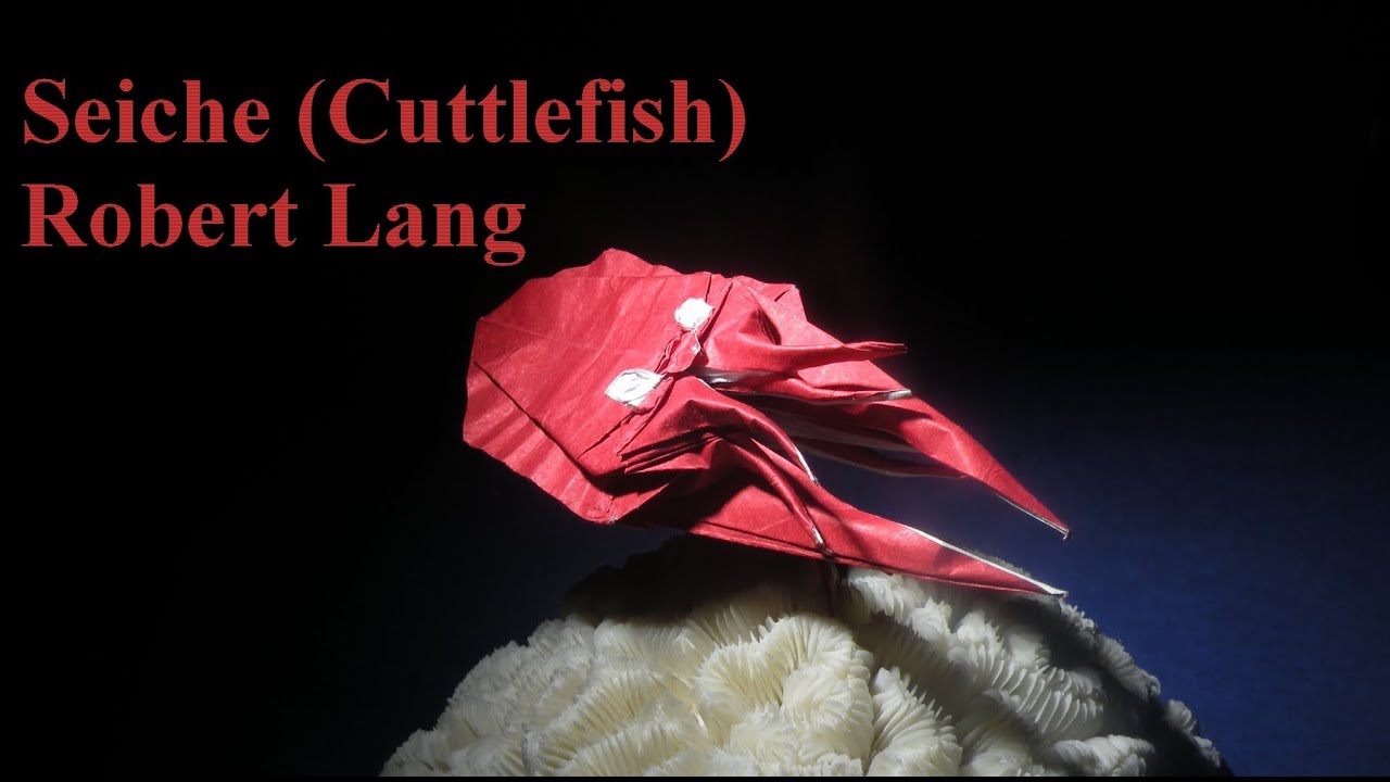 TUTORIEL Origami HARD - Seiche de Robert Lang (Cuttlefish)
