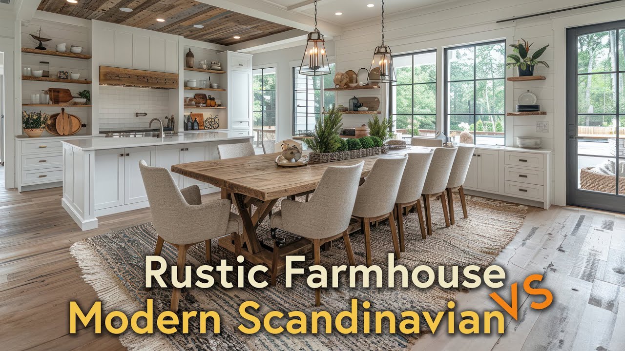 Rustic Farmhouse Meets Modern Scandinavian: The Perfect Home Design Fusion