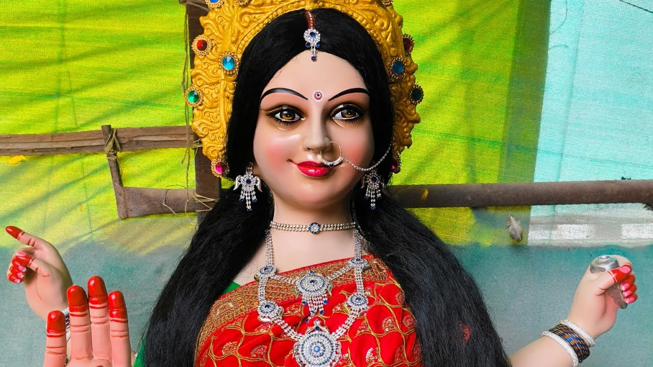 🙏💐जय श्री राम मूर्तिकला केन्द्र कौन्दकेरा (विश्रामपुरी )💐🙏। दुर्गा मूर्ति 2025।