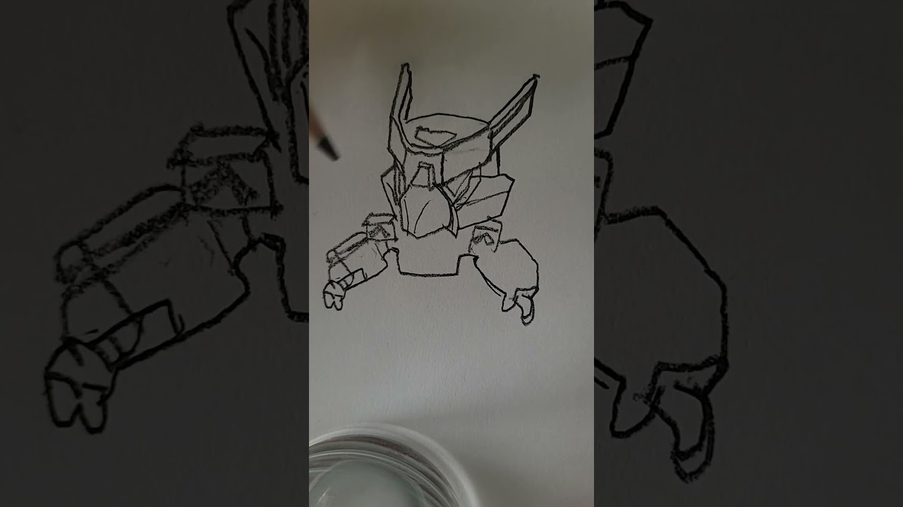 kolay mecha crow çizimi