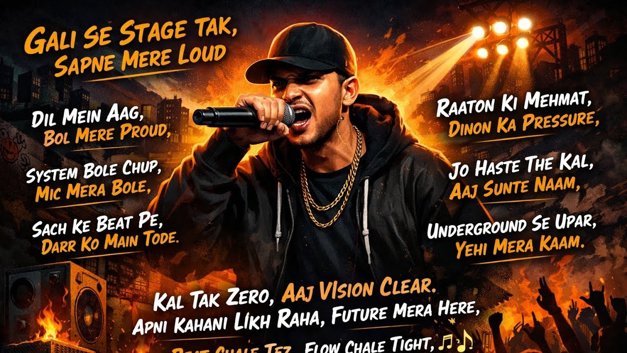 Gali Se Stage Tak , Sapne Mere loud #tsong #rap 