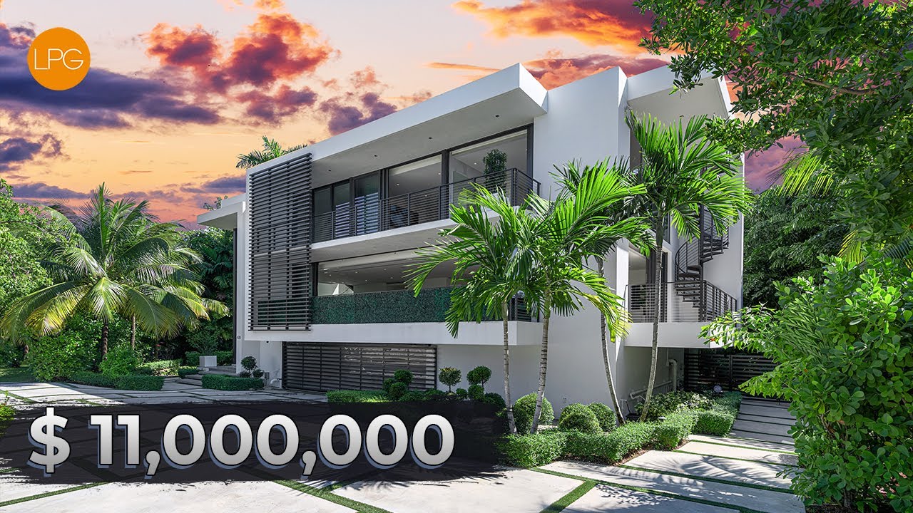 Touring A Modern $11,000,000 Luxury Home In Hibiscus Island, Miami Beach