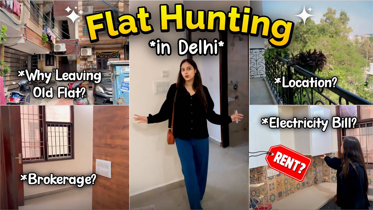 Solo Flat Hunting in Delhi🎥 | Rent Prices, Brokers, Scams & Survival Tips!
