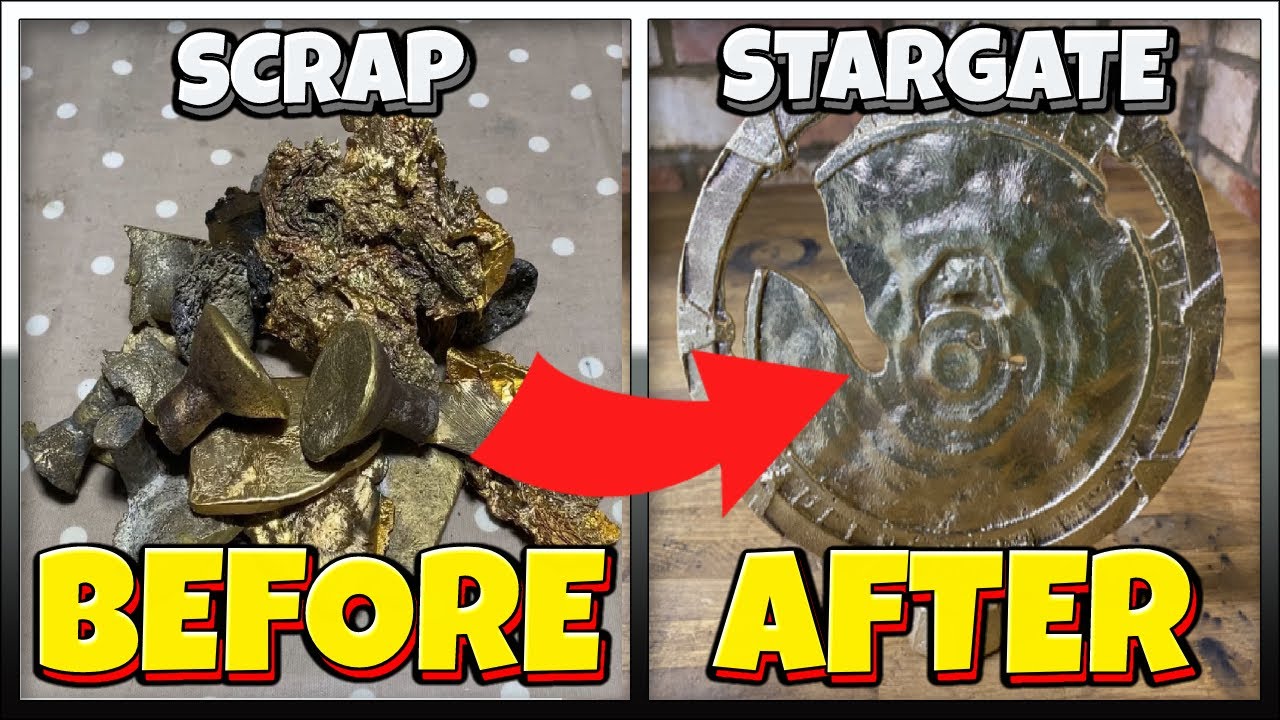Stargate - Home Made Furnace - Bullion - Molten Metal Melting - Creality 3D Printer Aluminium Bronze