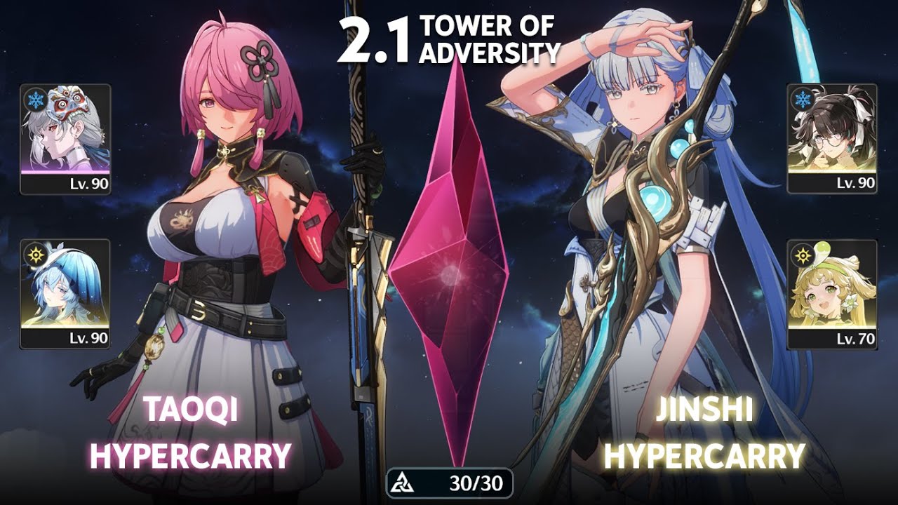 S6 Taoqi Hypercarry & S0R1 Jinshi Hypercarry | Tower of Adversity | Wuthering Waves 2.1
