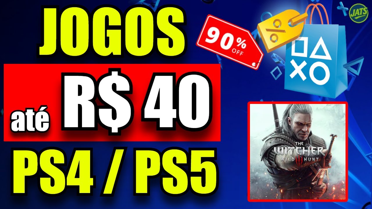PROMO&Ccedil;&Atilde;O NO PS4 E PS5 !! JOGOS BARATOS AT&Eacute; 40 REAIS NA PROMO&Ccedil;&Atilde;O DE F&Eacute;RIAS PLAYSTATION