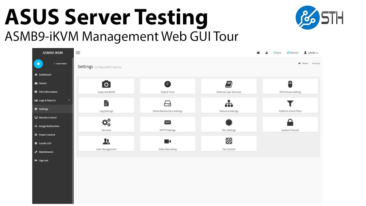 ASUS ASMB9 iKVM Server Management Overview