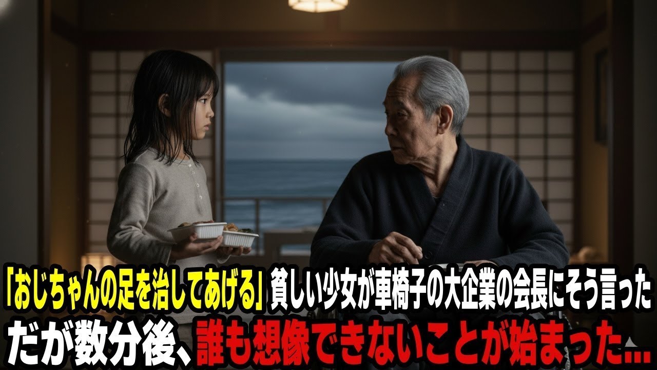 「おじちゃんの足を治してあげる」貧しい少女が車椅子の大企業の会長にそう言った。だが数分後、誰も想像できないことが始まった。