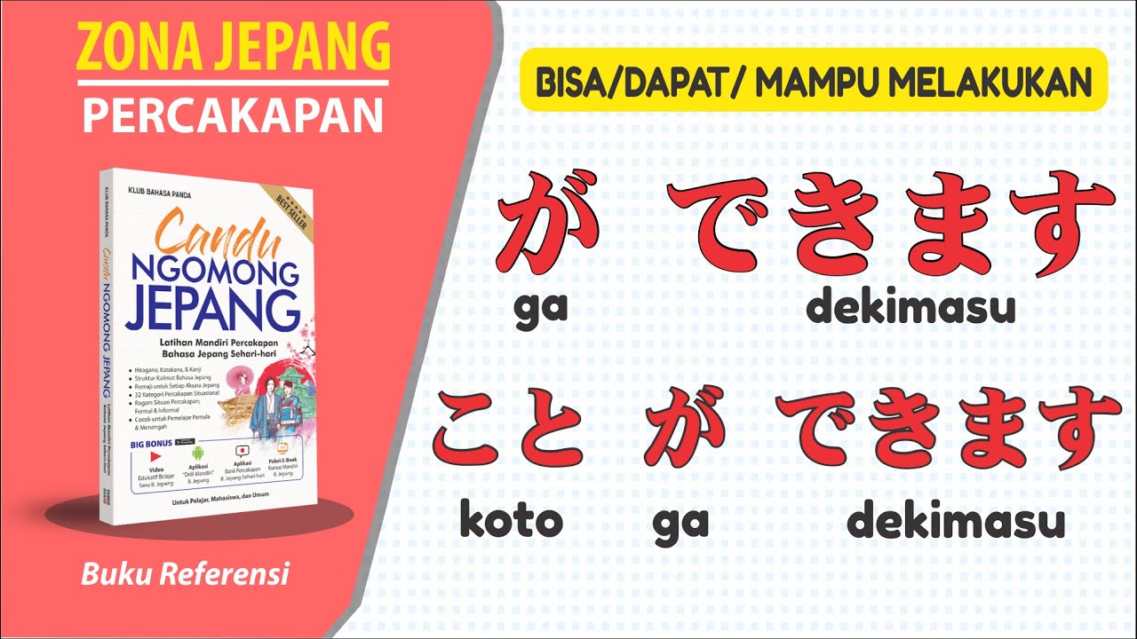 Belajar Bahasa Jepang | Rumus Gampang untuk Menyatakan Kesanggupan
