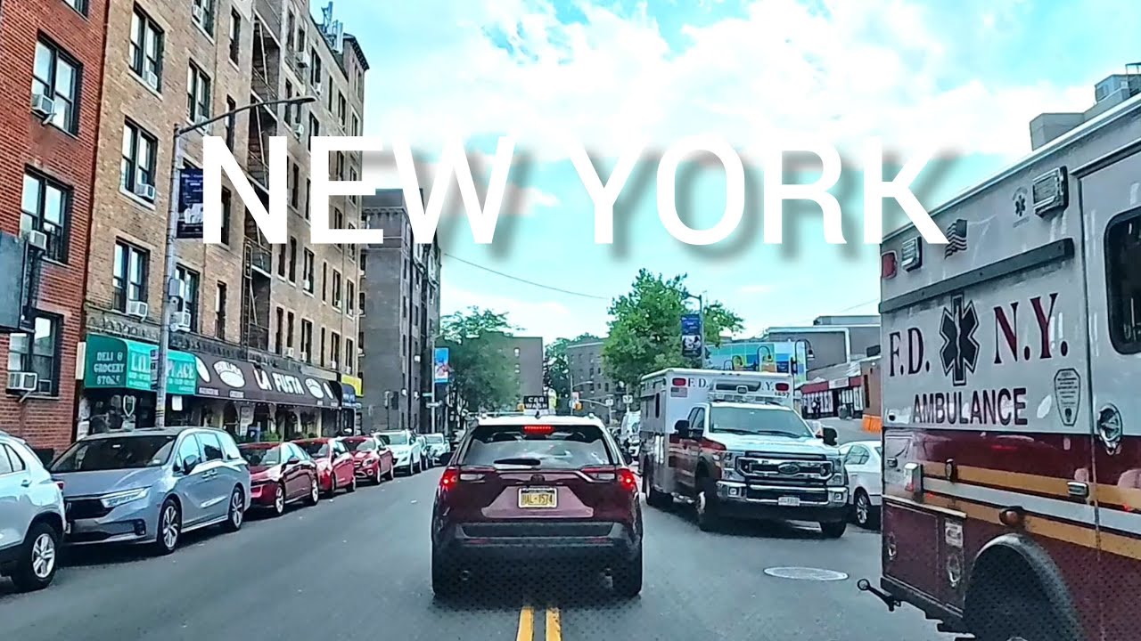 NYC DRIVING : ELMHURST - REGO PARK - GLENDALE - RIDGEWOOD QUEENS NY. JULY 2024