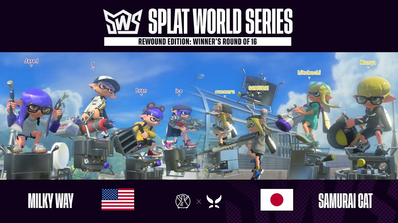 Milky Way v. Samurai Cat | Winner's Round of 16 | Splat World Series: REWOUND