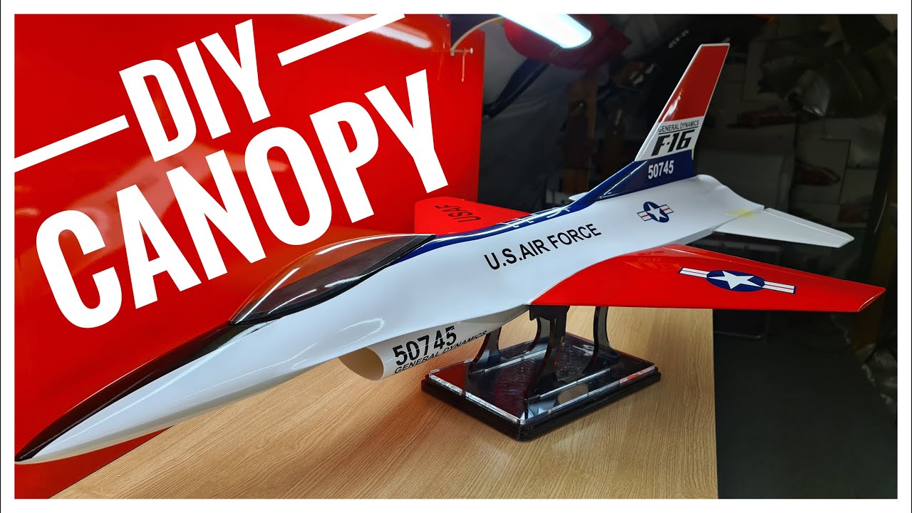 How to make rc plane canopy. 3D printed mold, PETG Vacuum Forming, F16 cocpit canopy, DIY