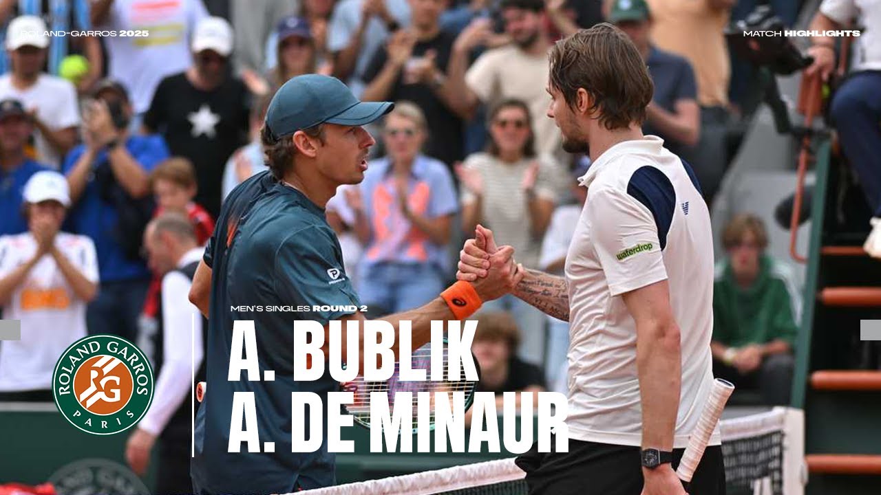 Highlights Bublik vs De Minaur Round 2 | Roland-Garros 2025