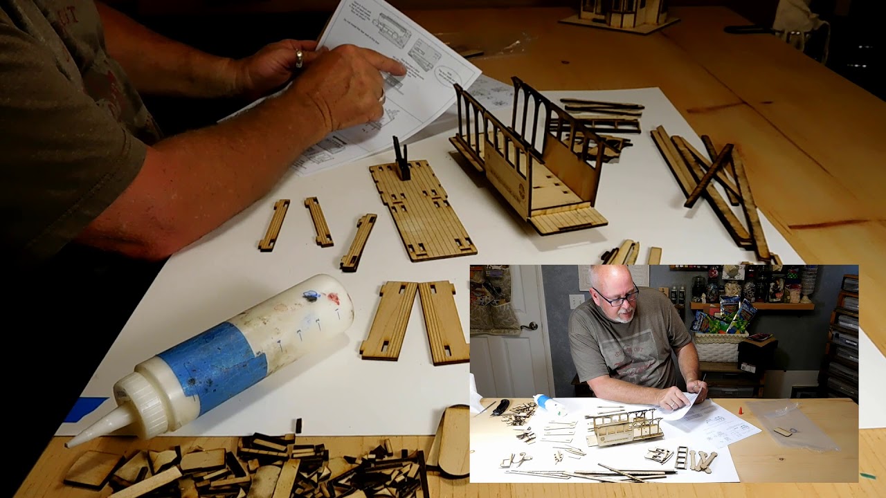 Cable Car Wood Model Kit Assembly Video LazerModels