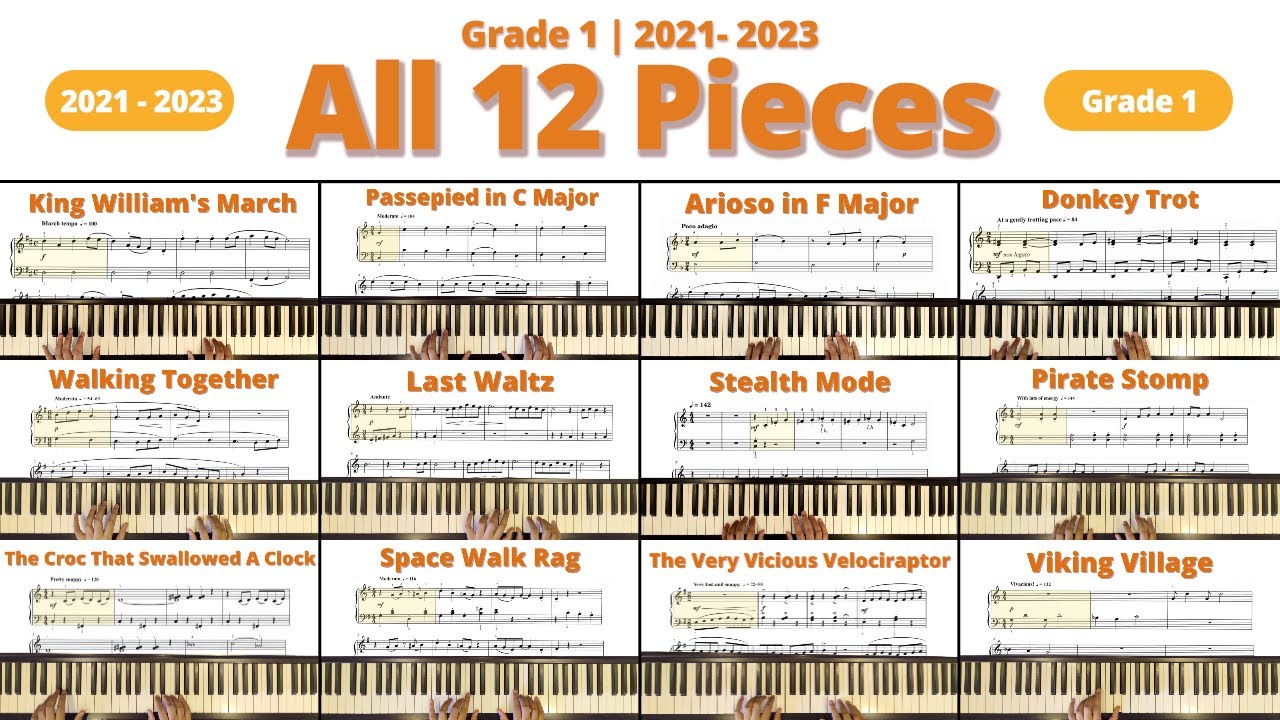 All 12 Pieces | Trinity Piano Grade 1 | Latest Syllabus