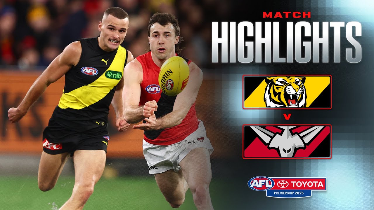 Richmond v Essendon Highlights | Round 18, 2025 | AFL
