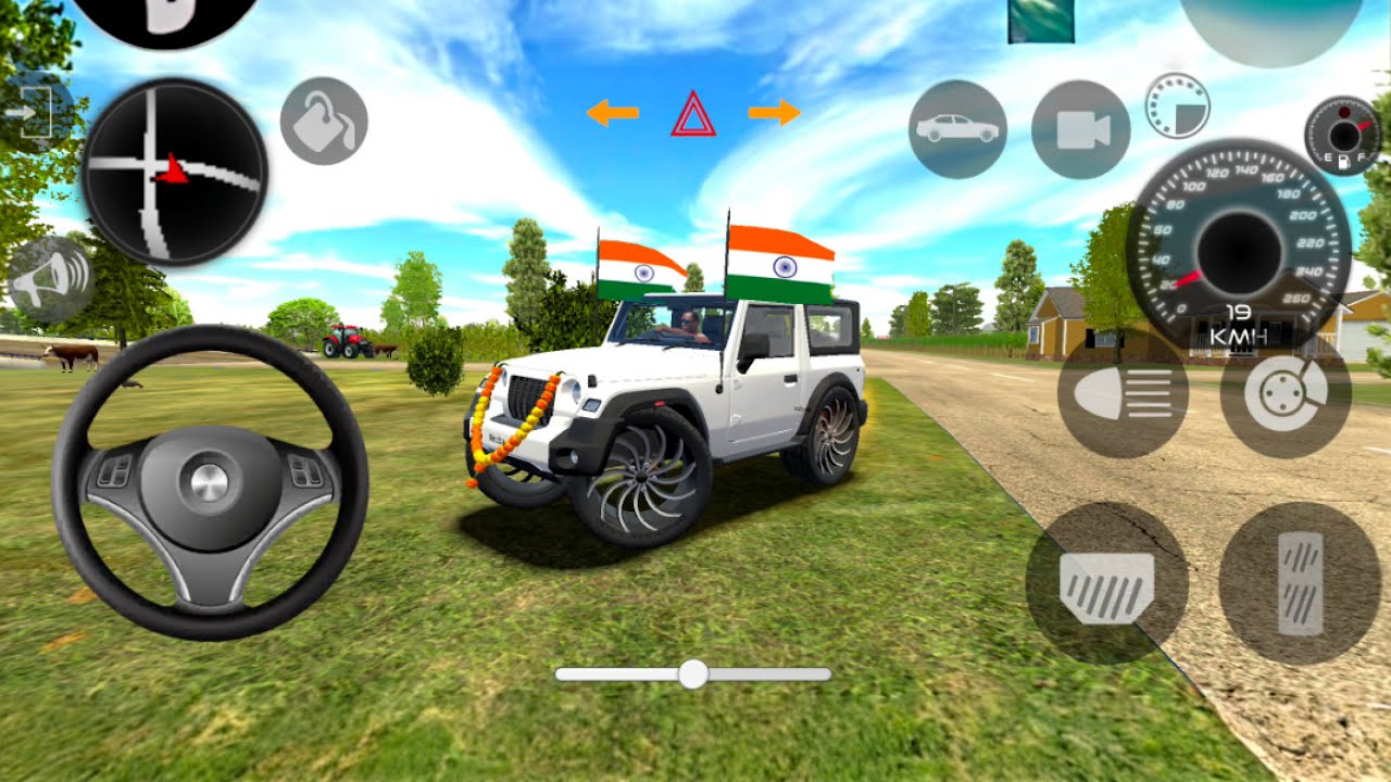 Modified Mahindra Thar Gameplay 🚗 | Indian Cars Simulator 3D Car Game Android 2025