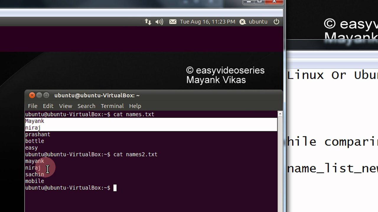 How To use diff command in Linux Or Ubuntu Step By Step Tutorial