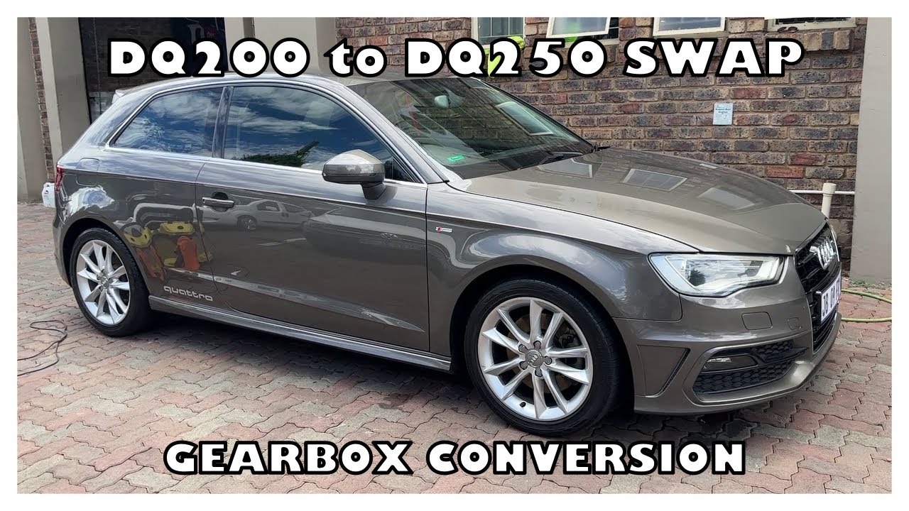We swapped another A3 1.8TFSI DSG gearbox from a DQ200 to DQ250!
